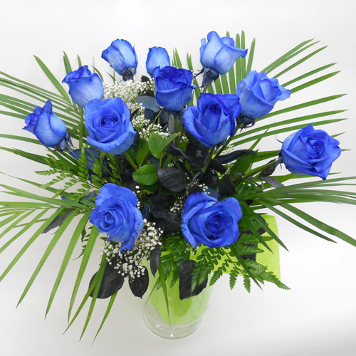 12 Roses Bleues